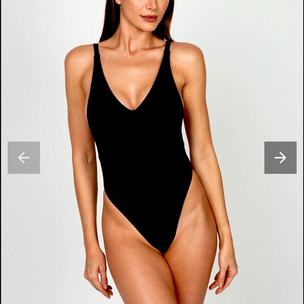 Ayra Swim The Hype Cheeky One Piece Swimsuit Black
